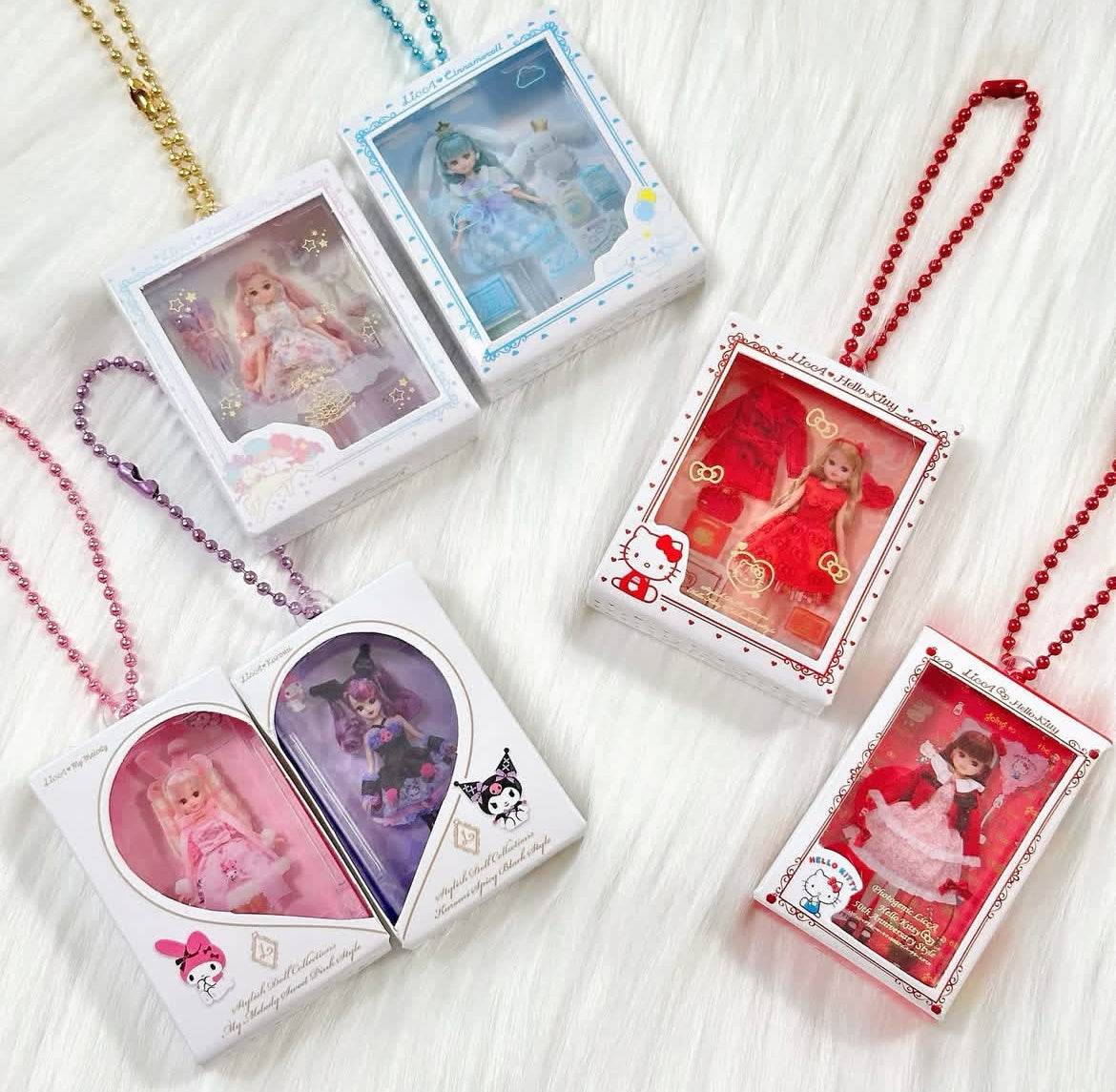Sanrio x Licca-Chan Doll Gashapon Keychain