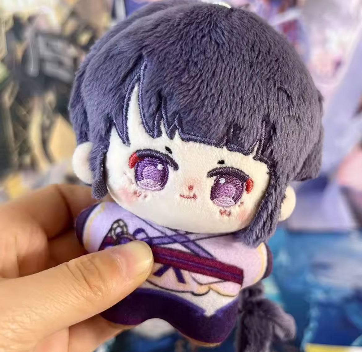 Genshin Impact Raiden Shogun Ei Fanmade Plushie Keychain