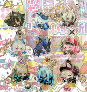Genshin Impact Acrylic Navia Lyney Lynette Acrylic Keychains