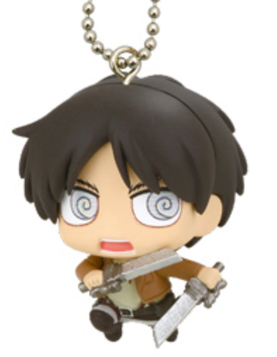 Attack on Titan Shingeki no Kyojin Vol 1 Deformed Figure Gashapon Keychains RARE