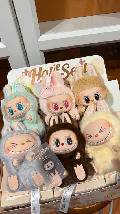 The Monsters  Labubu Have A Seat Blind Box Plush Keychain By Pop Mart