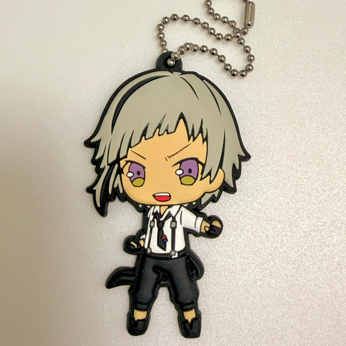 Bungo Stray Dogs Atsushi Nakajima rubber keychain