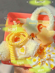 Plush Doll Clothes fits Labubu/skullpanda/lila etc