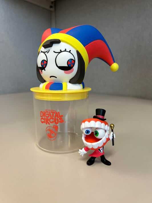 The Amazing Digital Circus Gigo Pomni Cup Container Figure Japan Exclusive