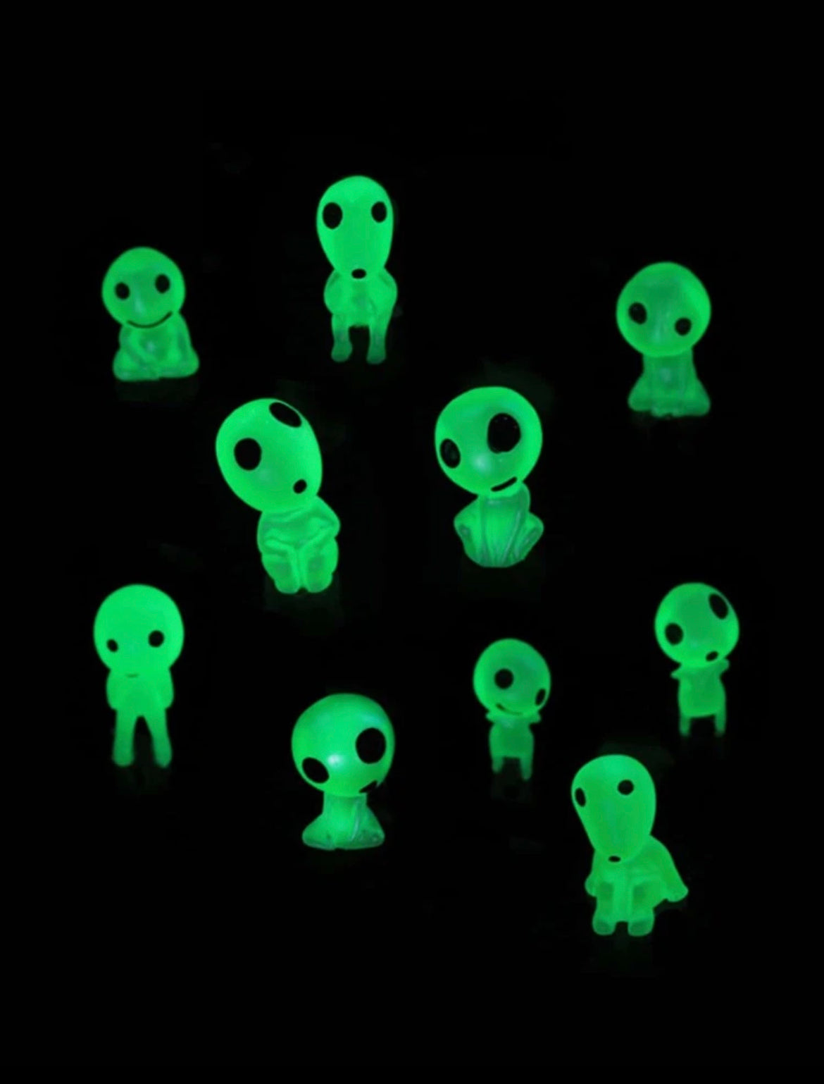 Studii Ghibli Princess Mononoke Kodama Glow in the dark mini figures