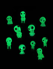 Studii Ghibli Princess Mononoke Kodama Glow in the dark mini figures