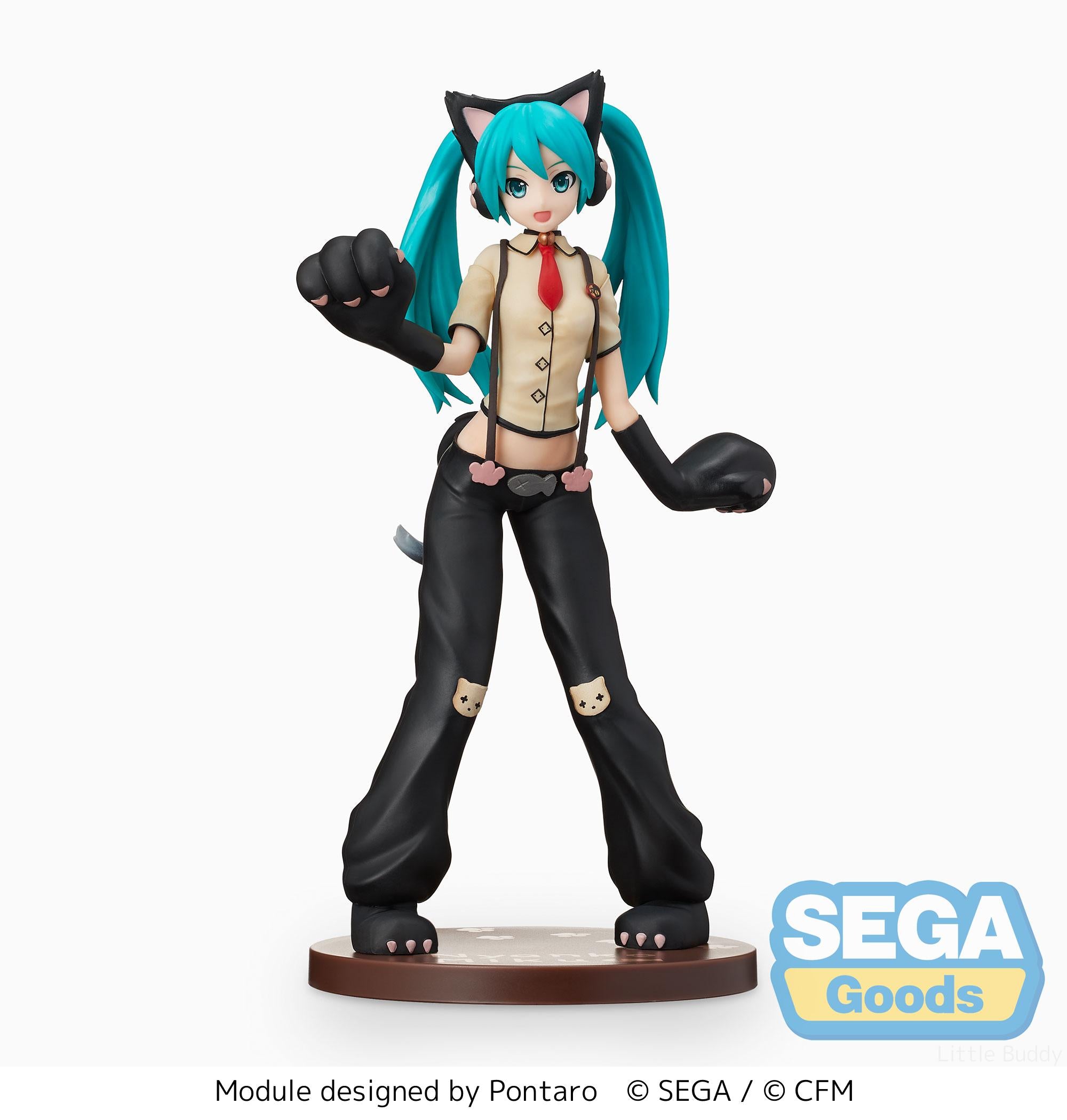 Vocaloid Hatsune Miku Project Diva Kitty Cat figure by SEGA (RARE)