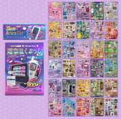 A5 Japanese Retro Style 90s Y2K Anime and Electronics Sticker book 800+ stickers/book