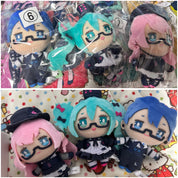 Vocaloid Project Sekai Luka Plush Keychain JP Glasses x Café Ver.
