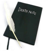 Death Note Light Yagami Notebook with Feather Pen Quill Leather Cover