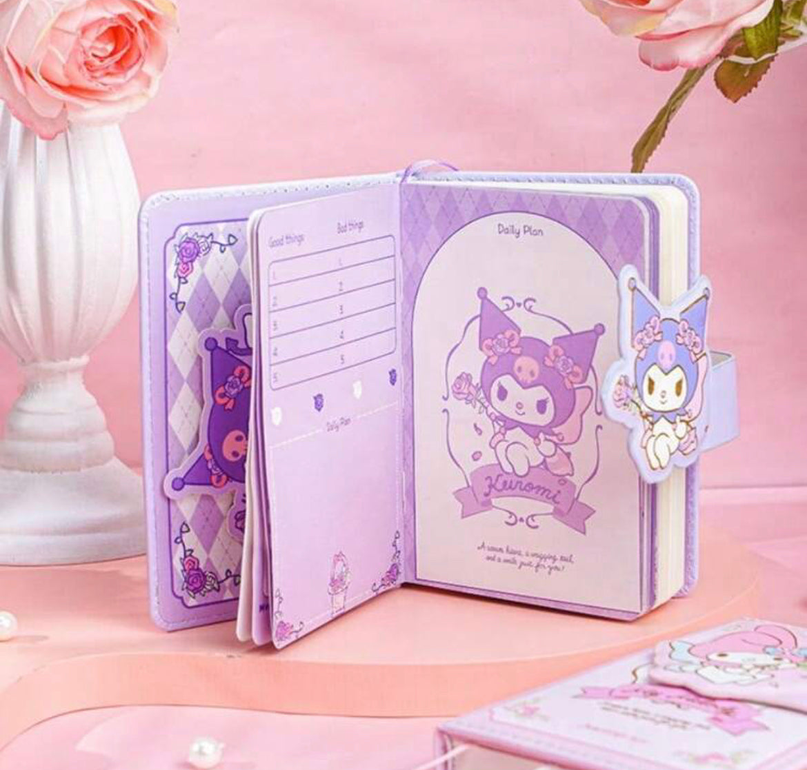 Sanrio My Melody and Kuromi notebooks