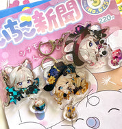 Genshin Impact Acrylic Navia Lyney Lynette Acrylic Keychains
