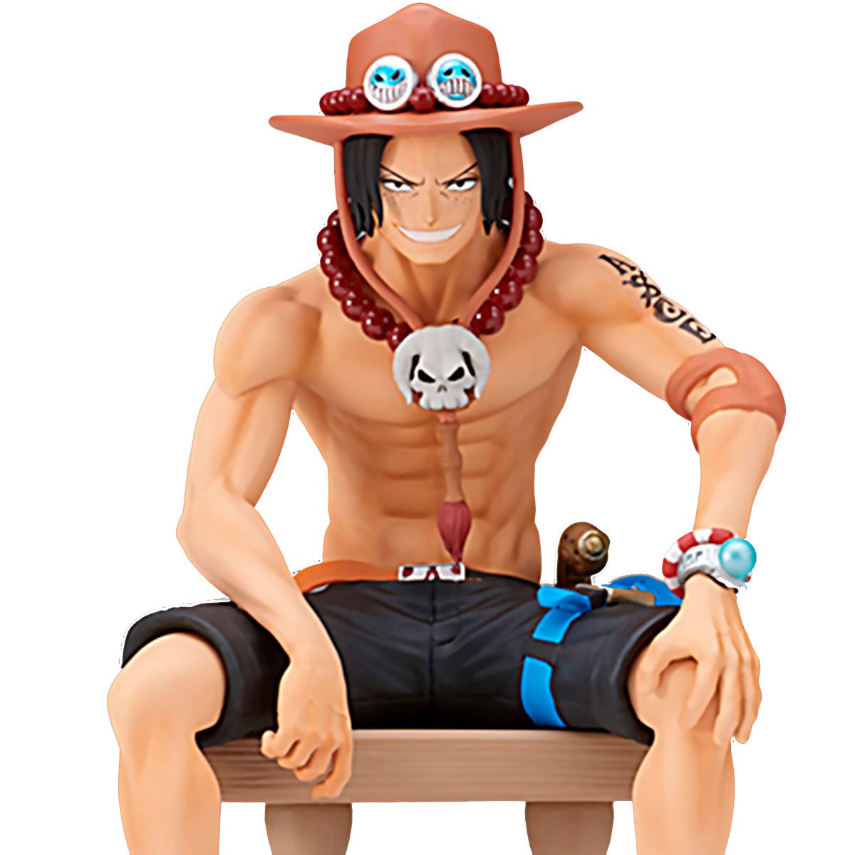 OPEN BOX One Piece Portgas D. Ace Perching Figure by Bandai RARE