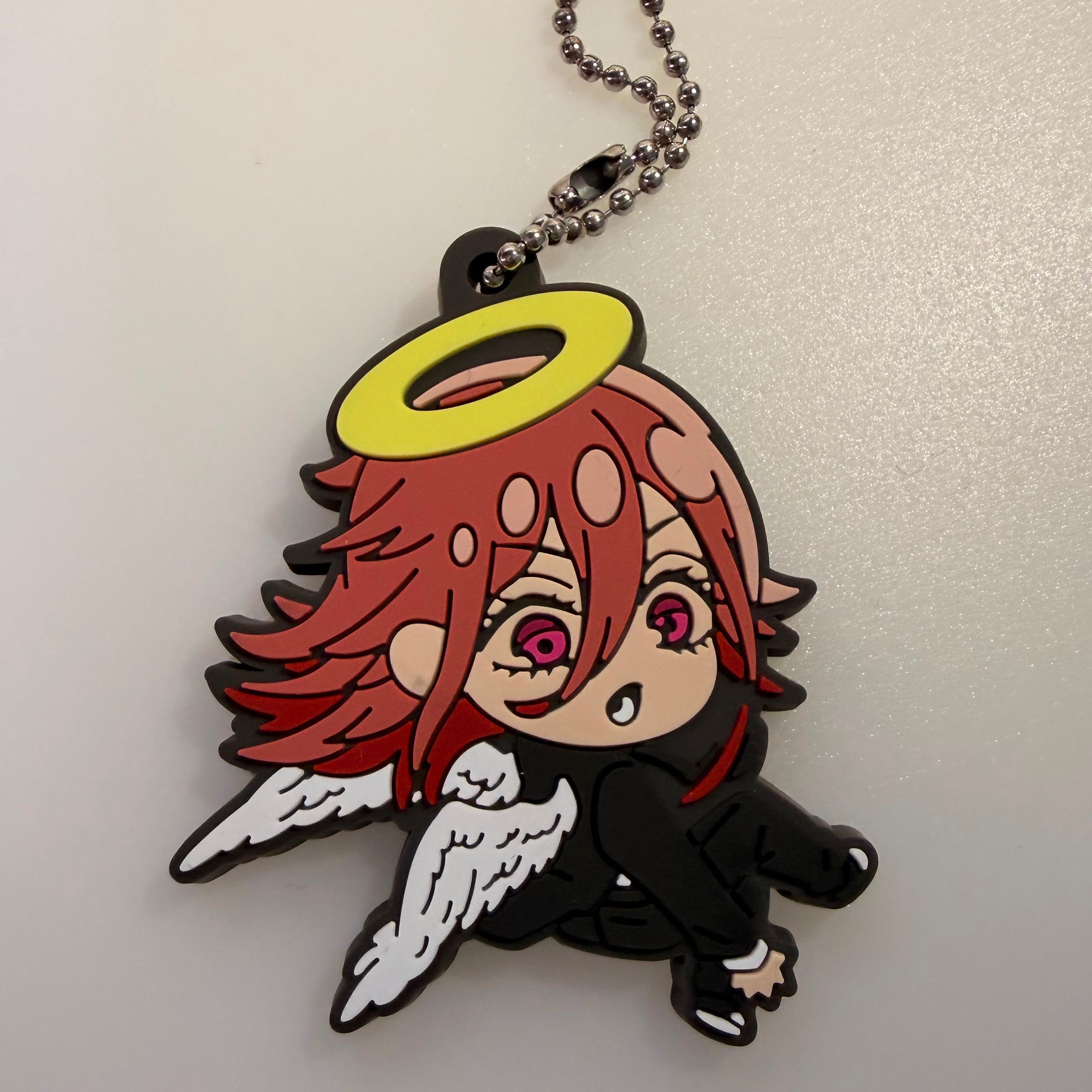 Chainsaw Man Angel Devil rubber keychain by Takara Tomy Deforba