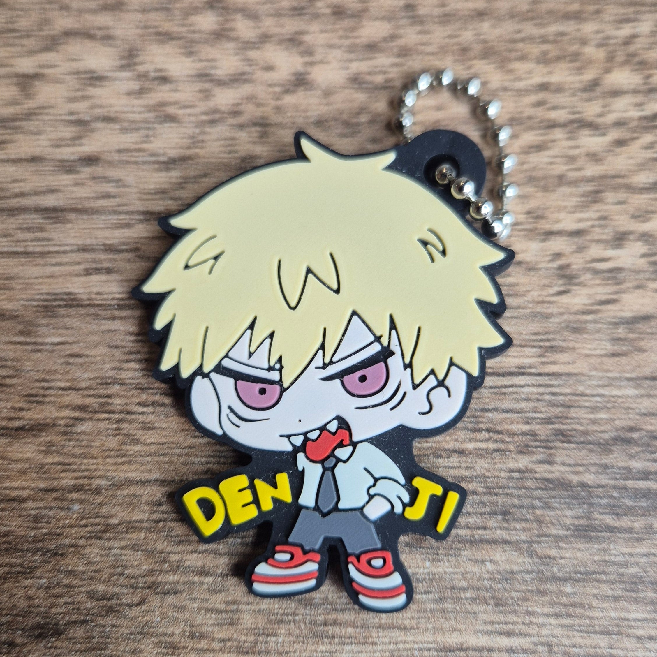 Chainsaw Man Denji Pokaraba Rubber Keychain