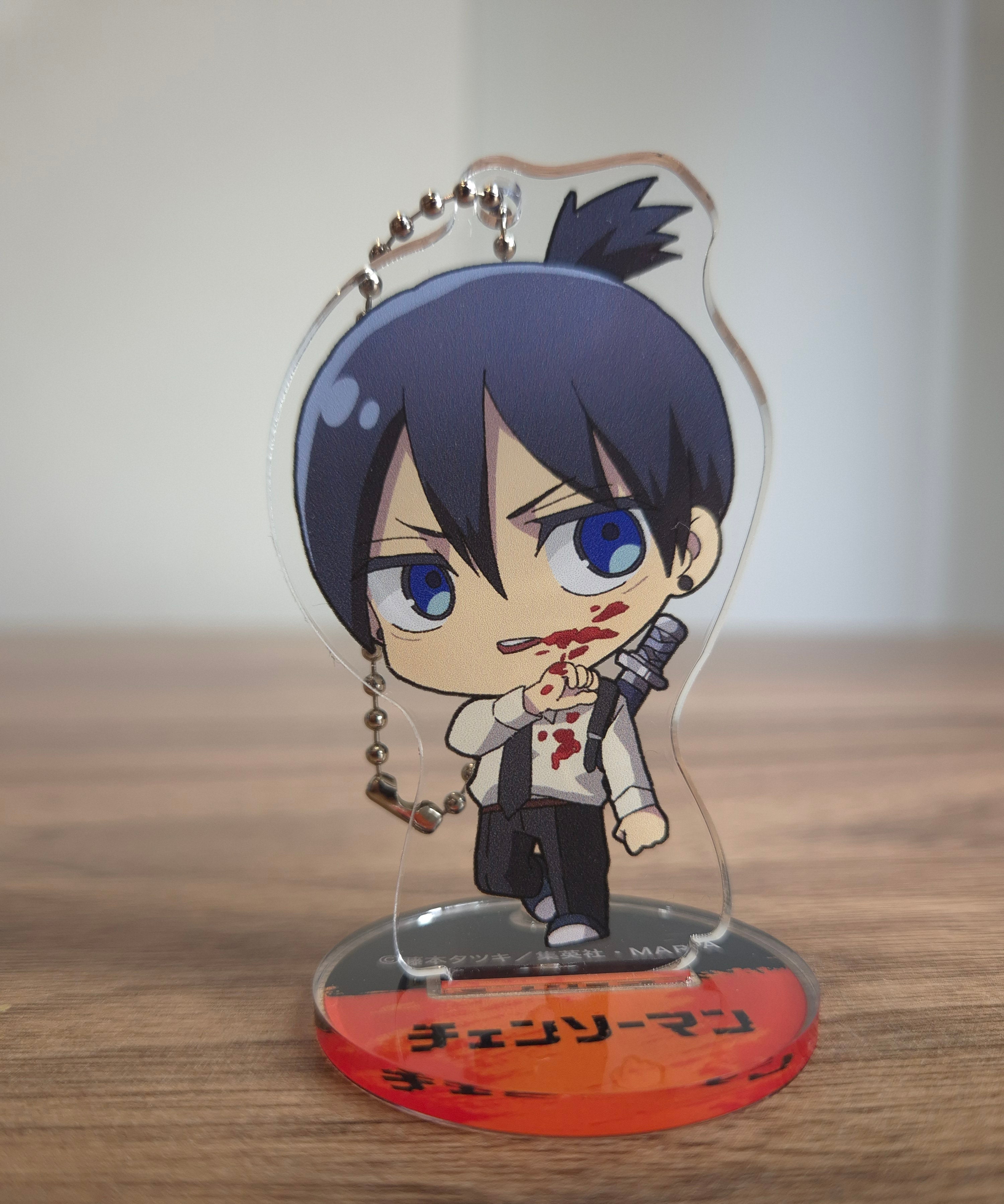 Chainsaw Man Aki Acrylic Stand w/ Keychain Gashapon