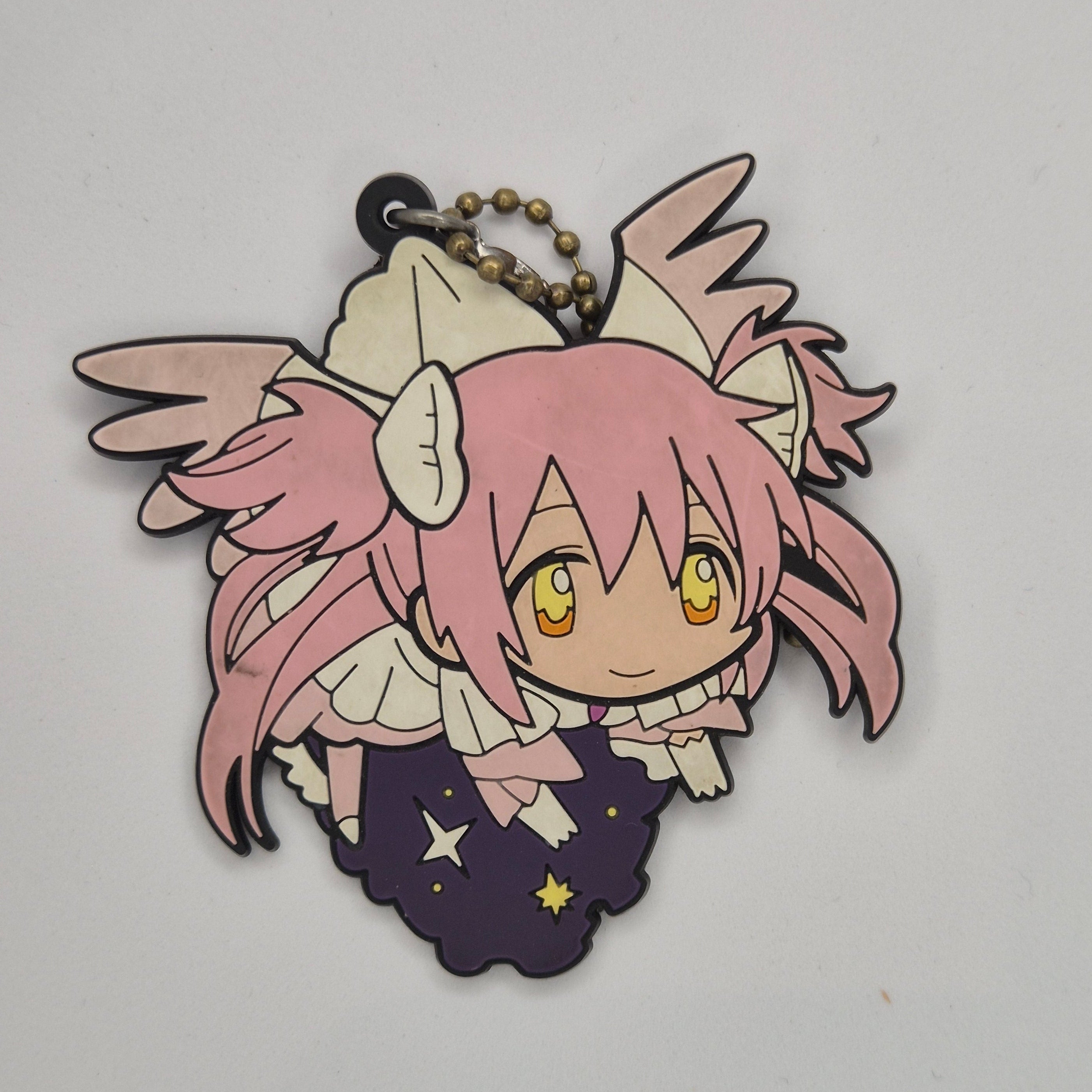 Puella Magi Madoka Magica Ultimate Madoka Tsumamare Rubber Keychain