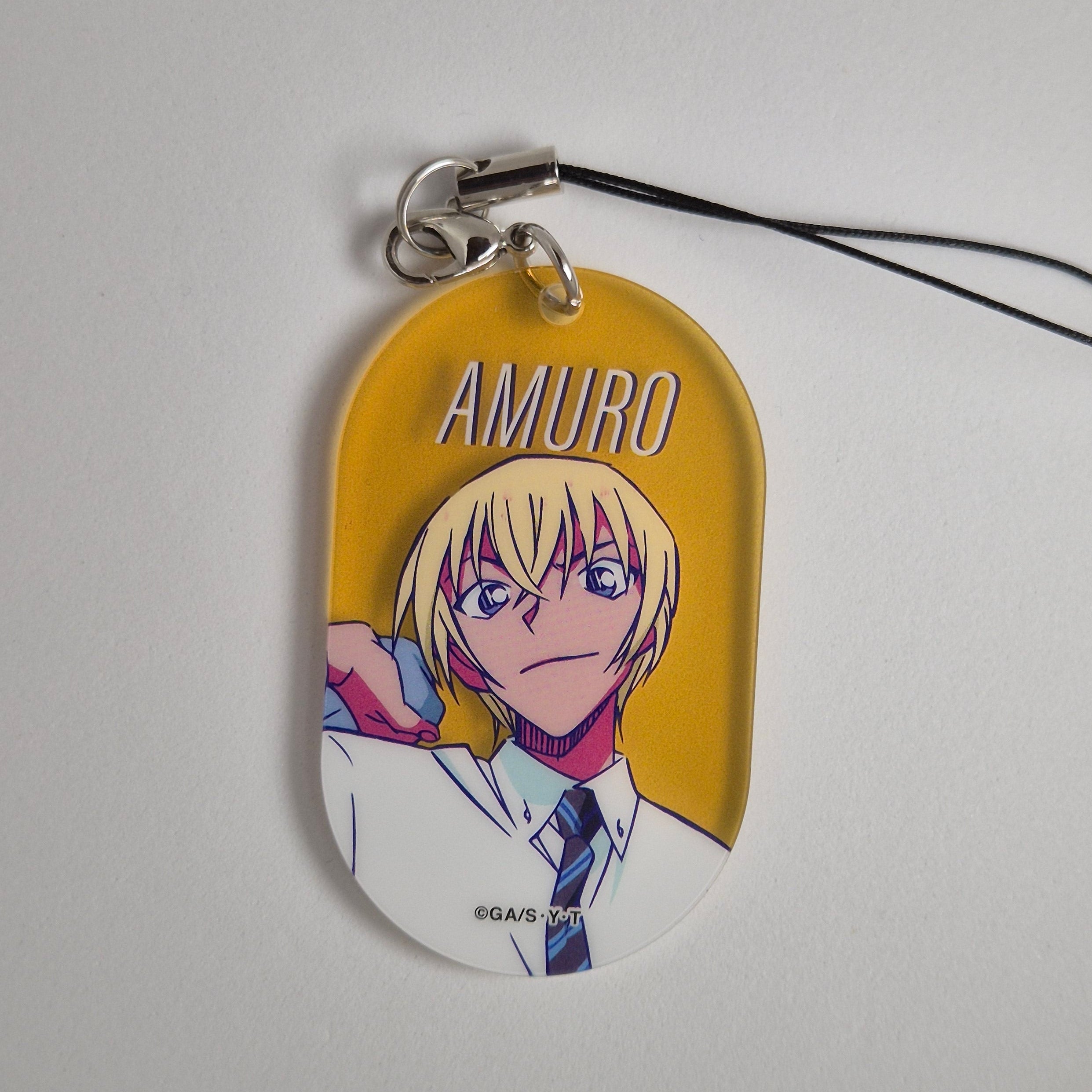 Conan Case Closed Amuro Acrylic Keychain Gashapon