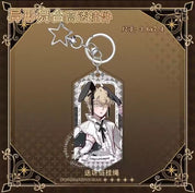 Alien Stage Bunny Themed Acrylic Star Keychain