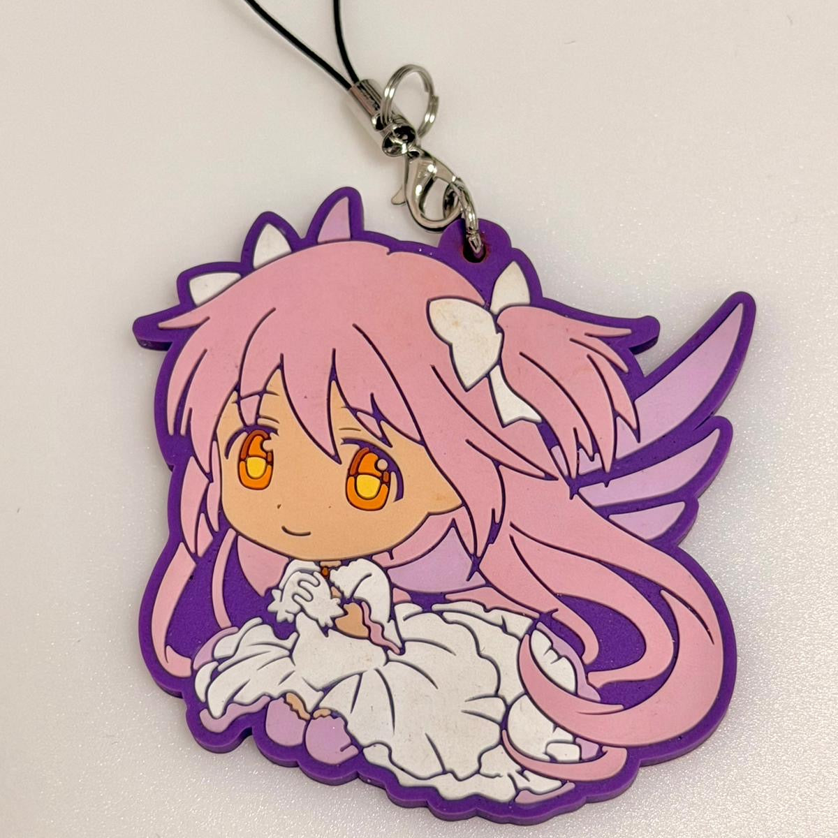 Puella Magi Madoka Magica Ichiban Kuji Ultimate Madoka strap rubber keychain by Bandai