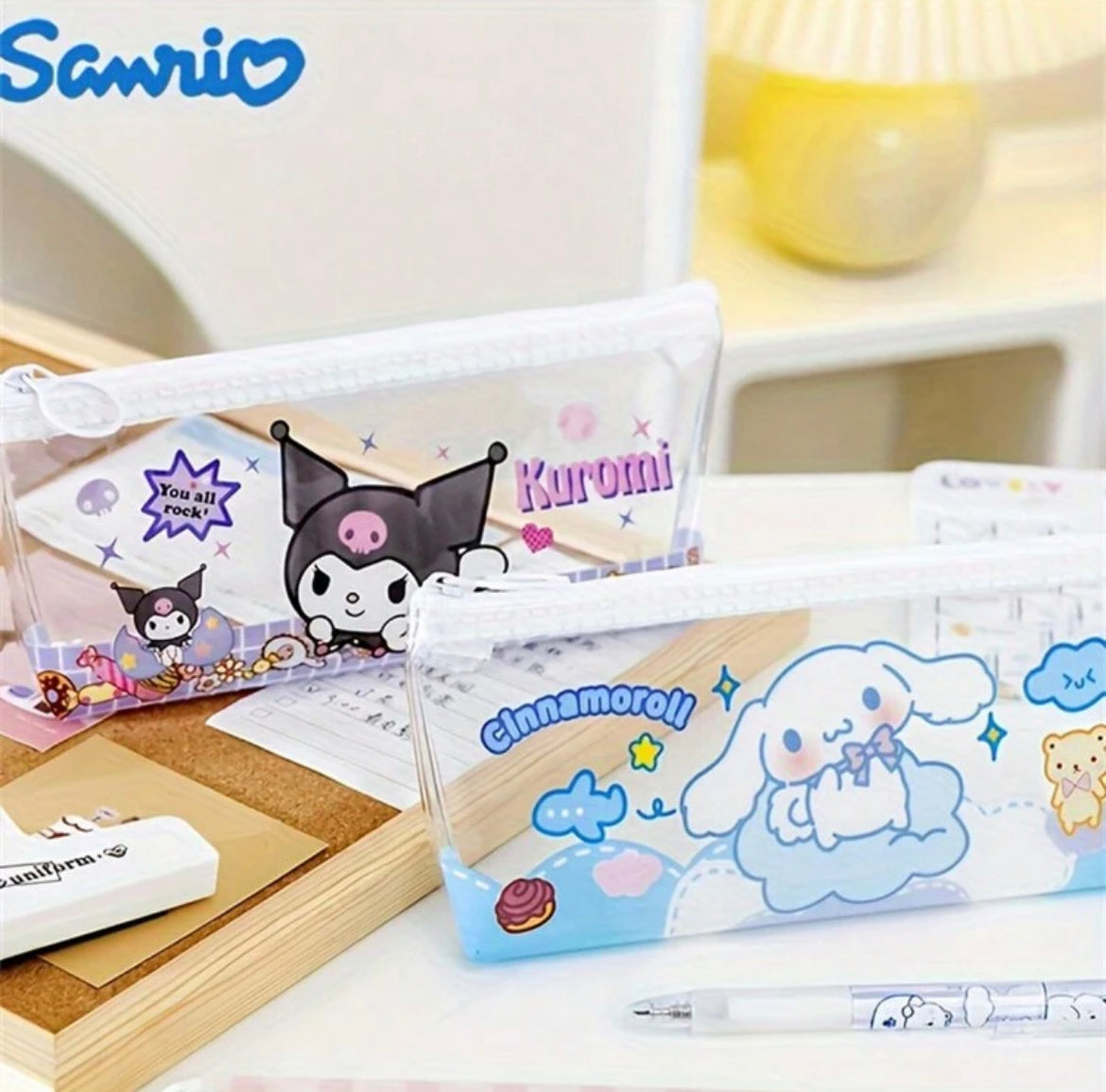 Sanrio Transparent Pencil Case