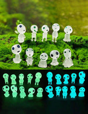 Studii Ghibli Princess Mononoke Kodama Glow in the dark mini figures