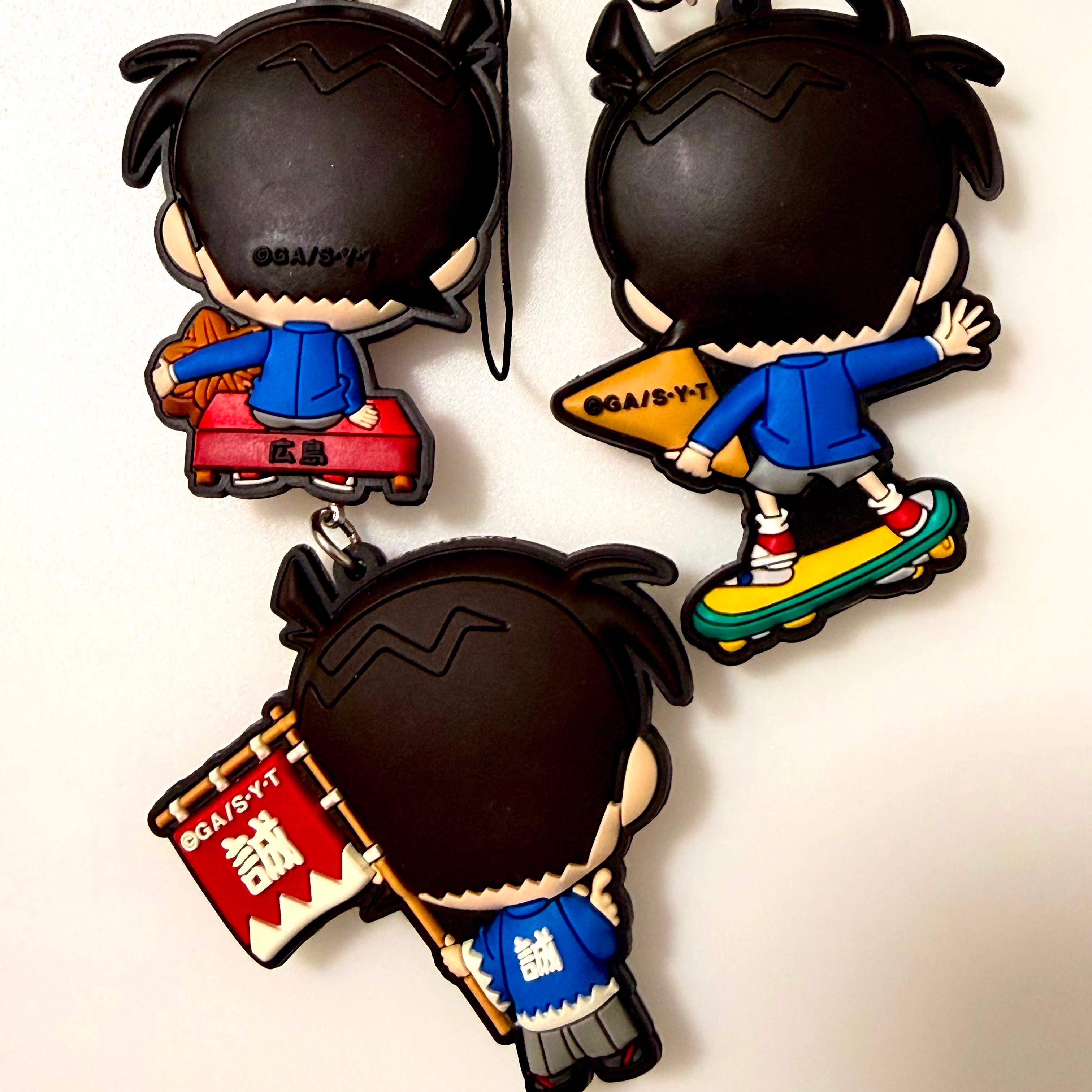 Detective Conan Case Closed Edogawa Conan strap rubber keychains