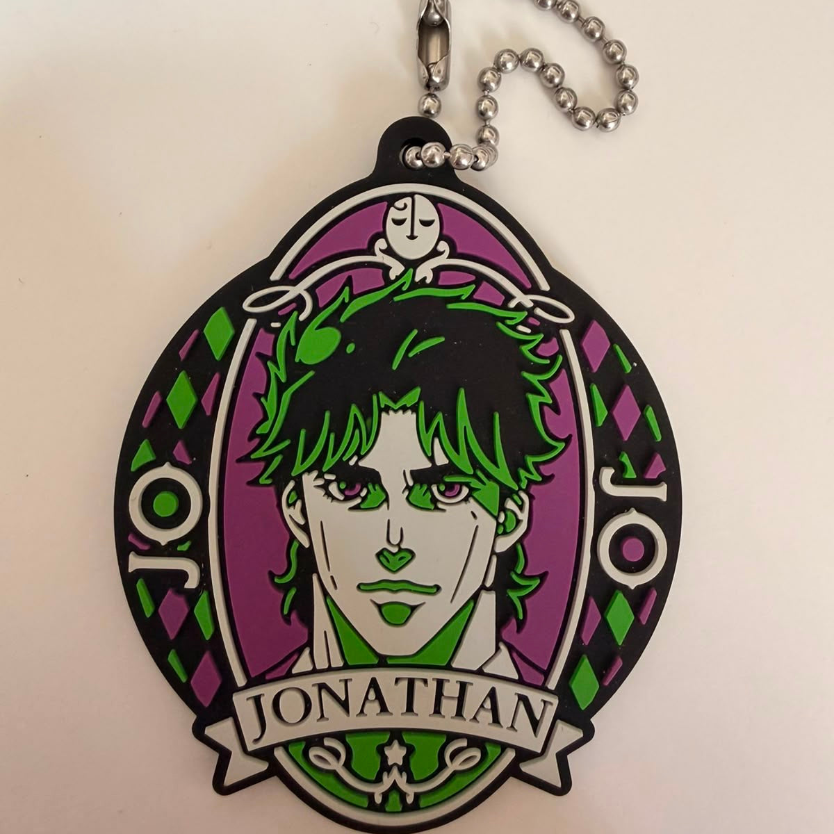 Jojo’s Bizarre Adventure Jonathon Joestar rubber keychain by Bandai