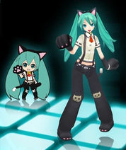 Vocaloid Hatsune Miku Project Diva Kitty Cat figure by SEGA (RARE)