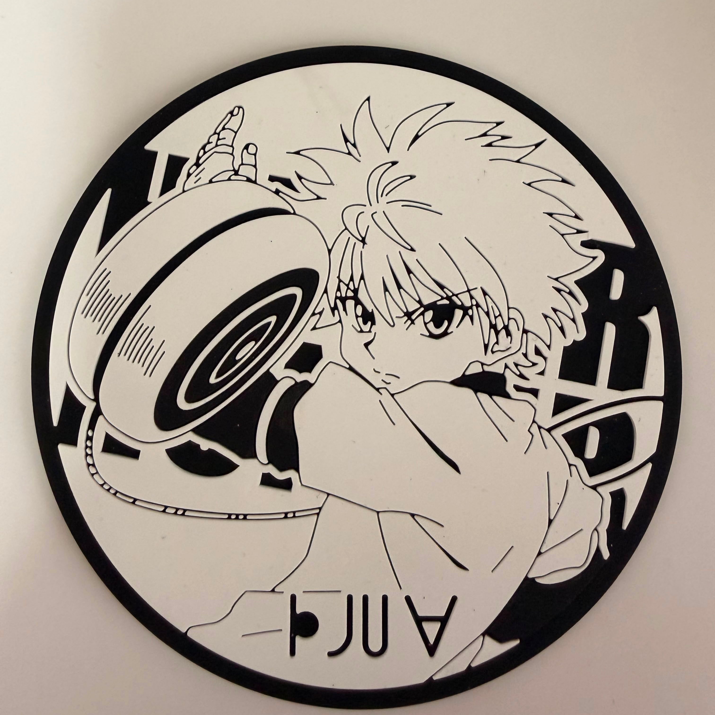 Hunter x Hunter Killua rubber coaster by Bandai
