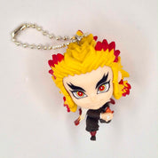 Demon Slayer Rengoku Kyojuro mini figurine keychain by Bandai