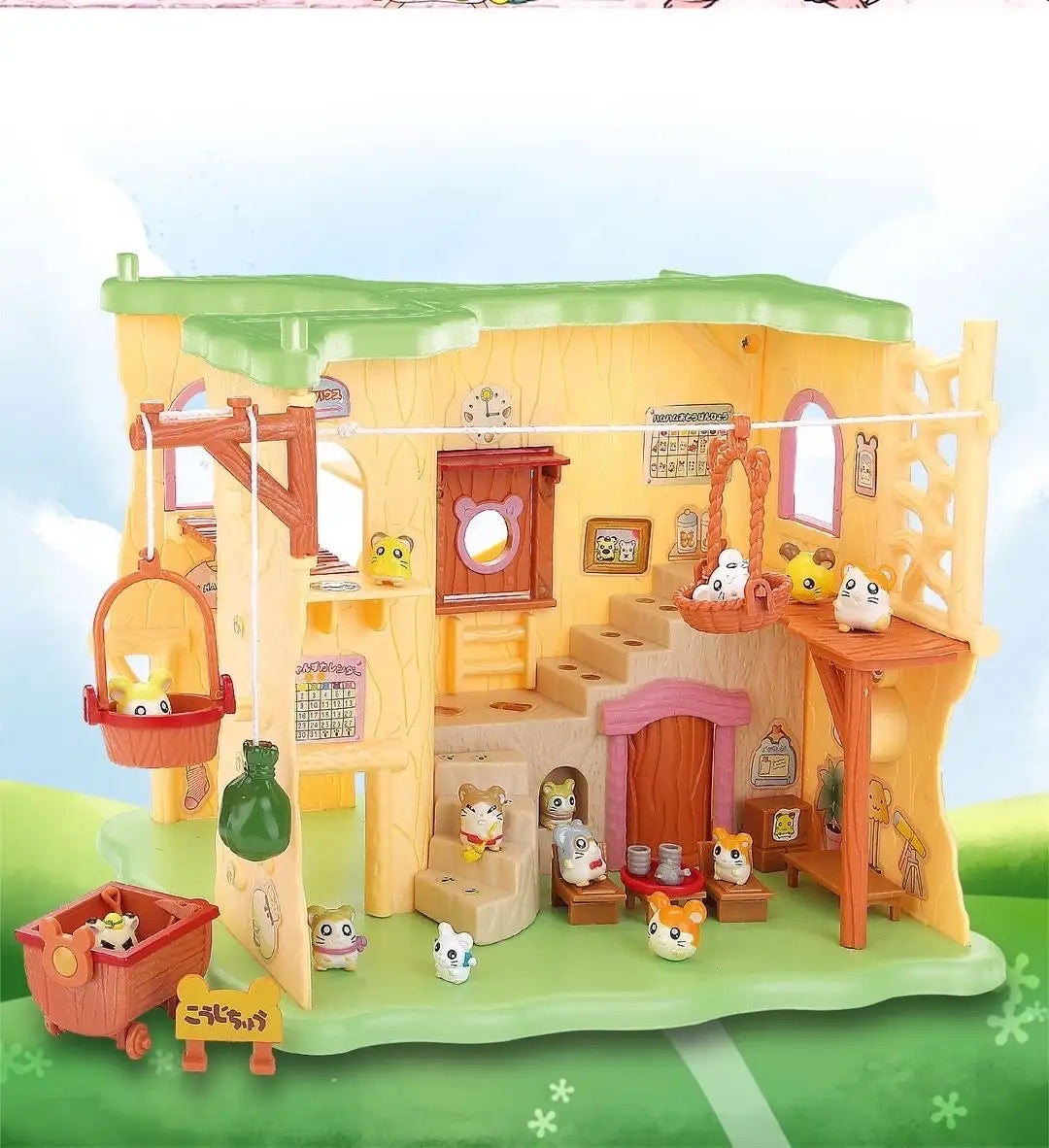 Spacetoon: Hamtaro’s House Replica with 2 Hamsters