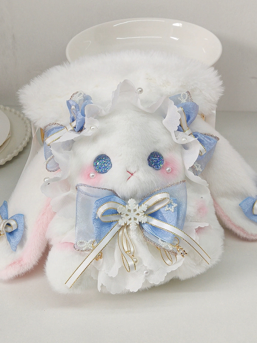 Bunny Plush Purse Blue