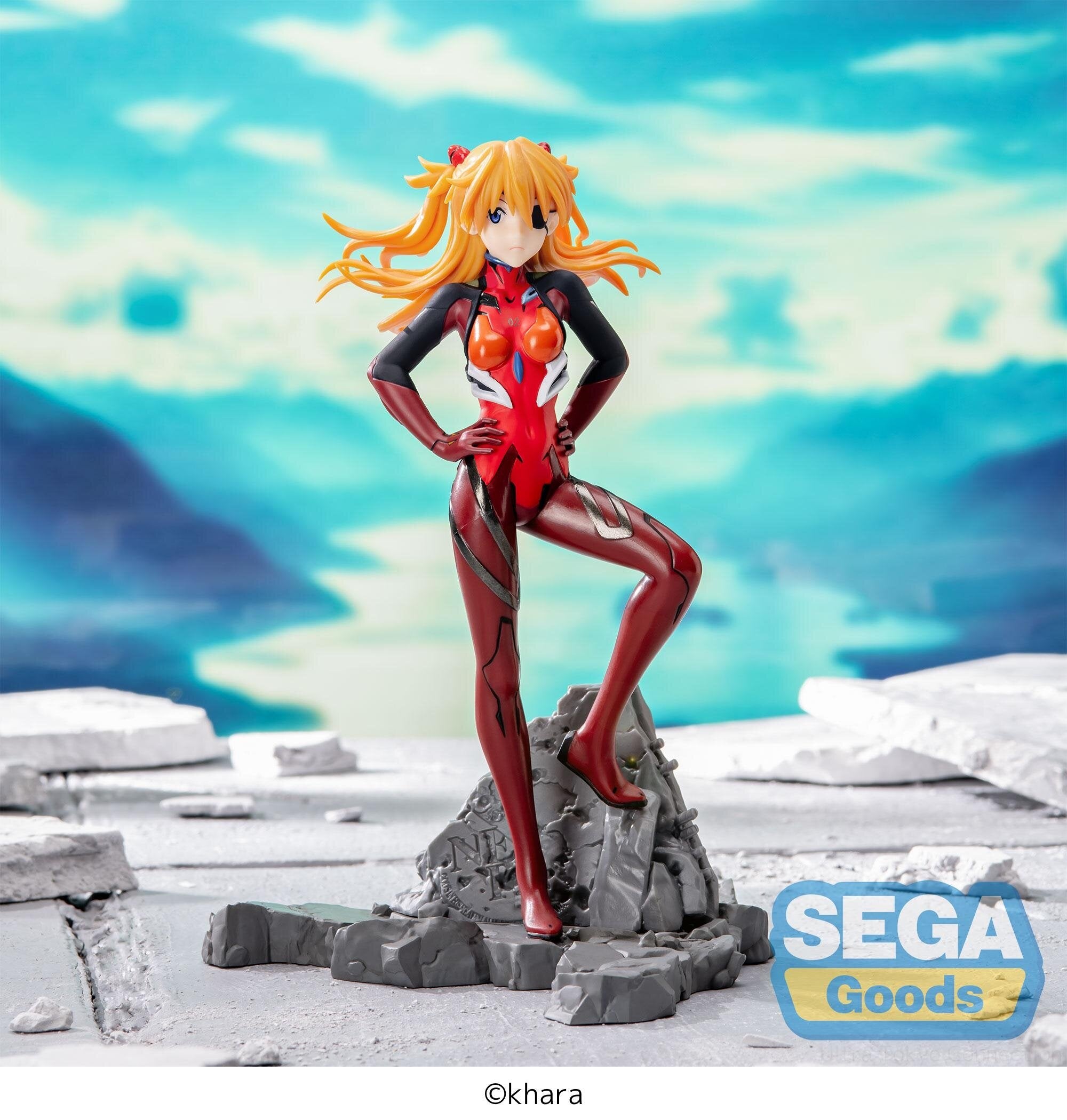 OPEN BOX Evangelion 3.0+0.1 Asuka Shikinami Langley  Thrice Upon a Time Figure by SEGA