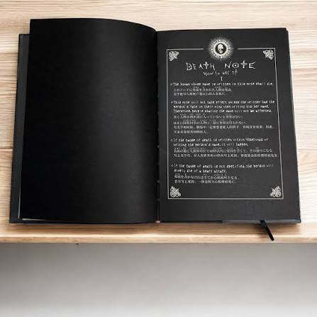Death Note Light Yagami Notebook with Feather Pen Quill Leather Cover