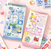 Minimal Cybercore Vintage Japanese Aesthetic Sticker Book 20 pages/book