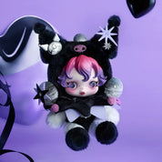 Skullpanda X Kuromi Limited Edition Plush Keychain by Pop Mart