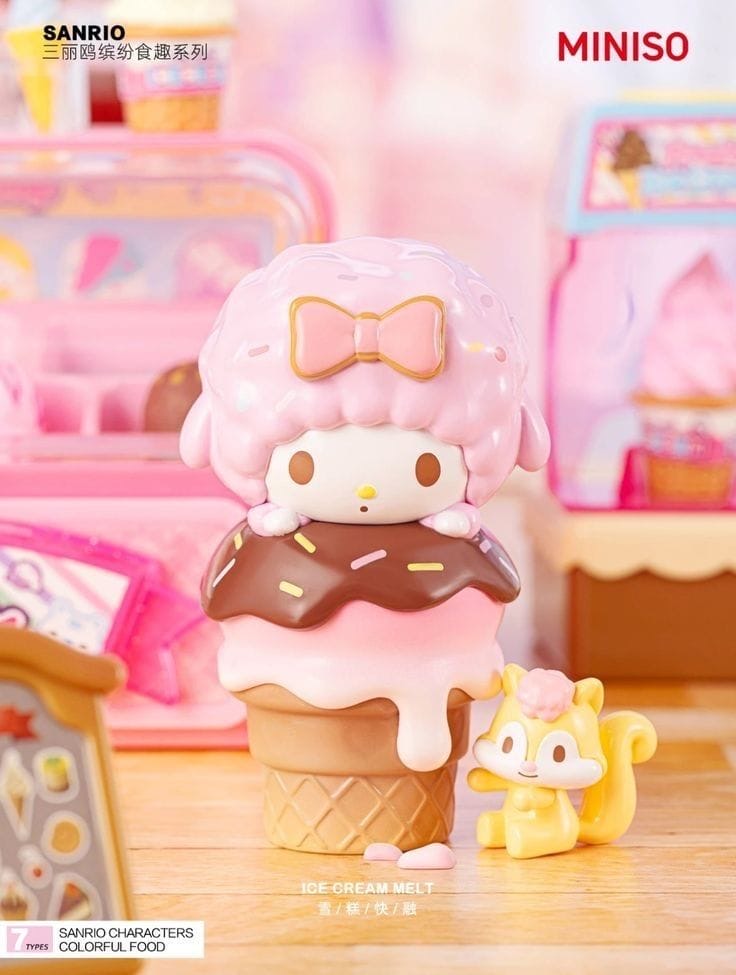 Sanrio Colorful Food Blind Box Figures by Miniso