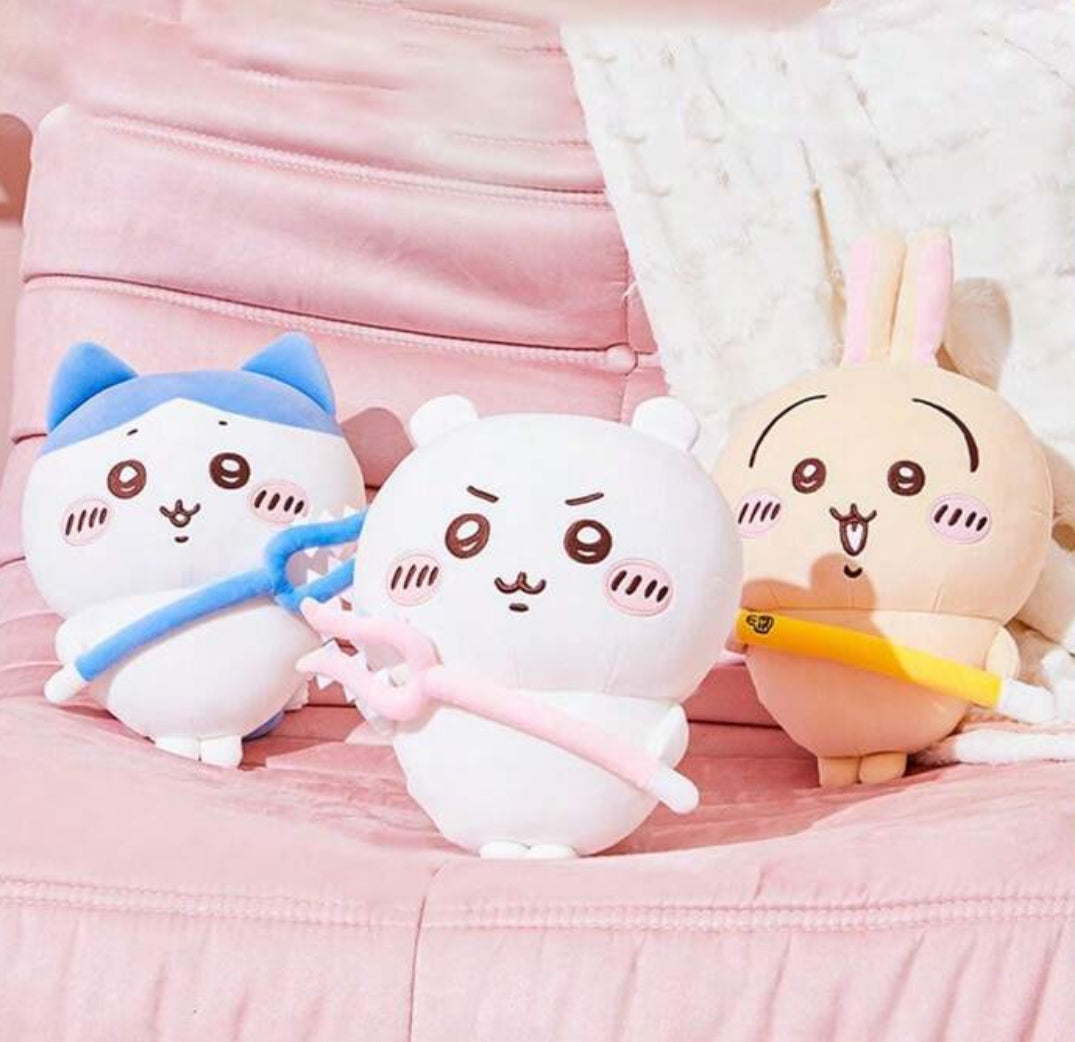 Chiikawa Official Plushie with Weapon