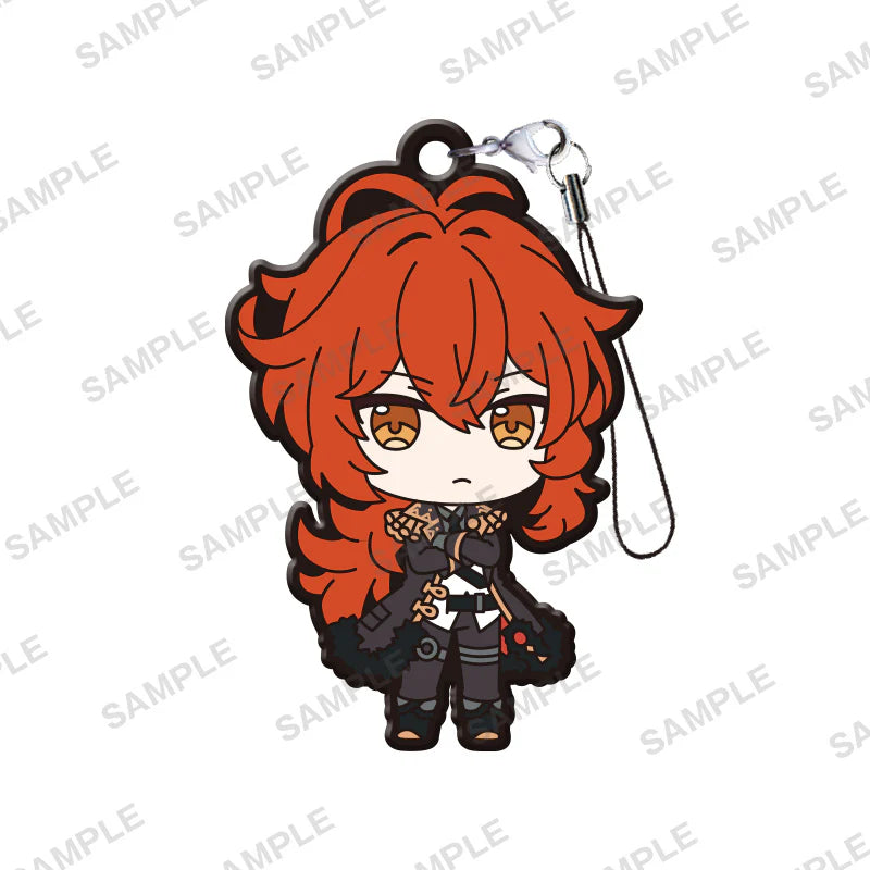 Genshin Impact Official Rubber Keychain Mascot Gashapon Strap Vol.1