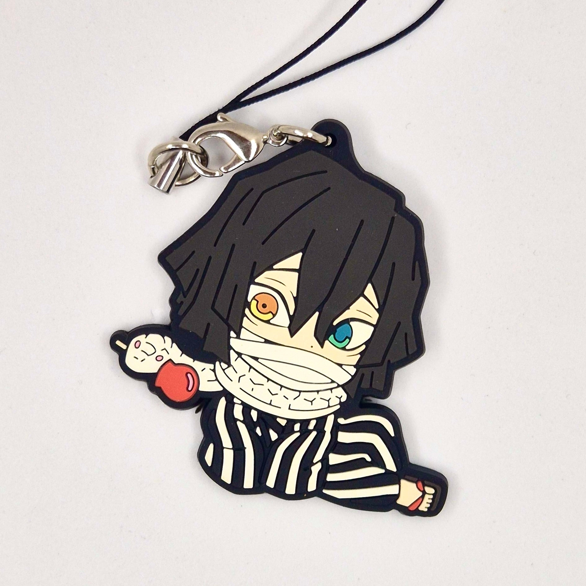 Demon Slayer Official Obanai Rubber Keychain Summer Festival