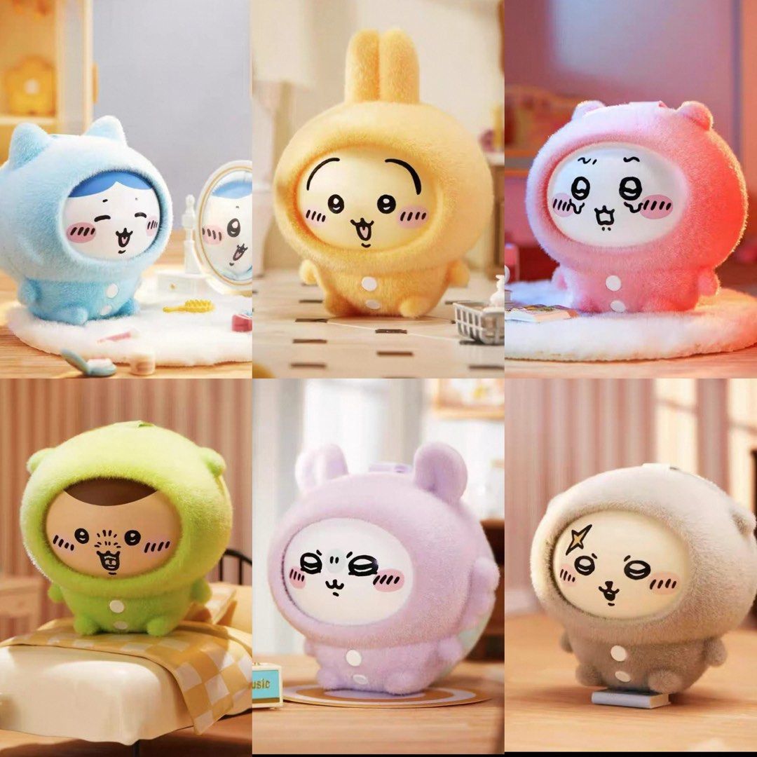 Chiikawa Pajamas Face Changing Pendant Blind Box By Miniso