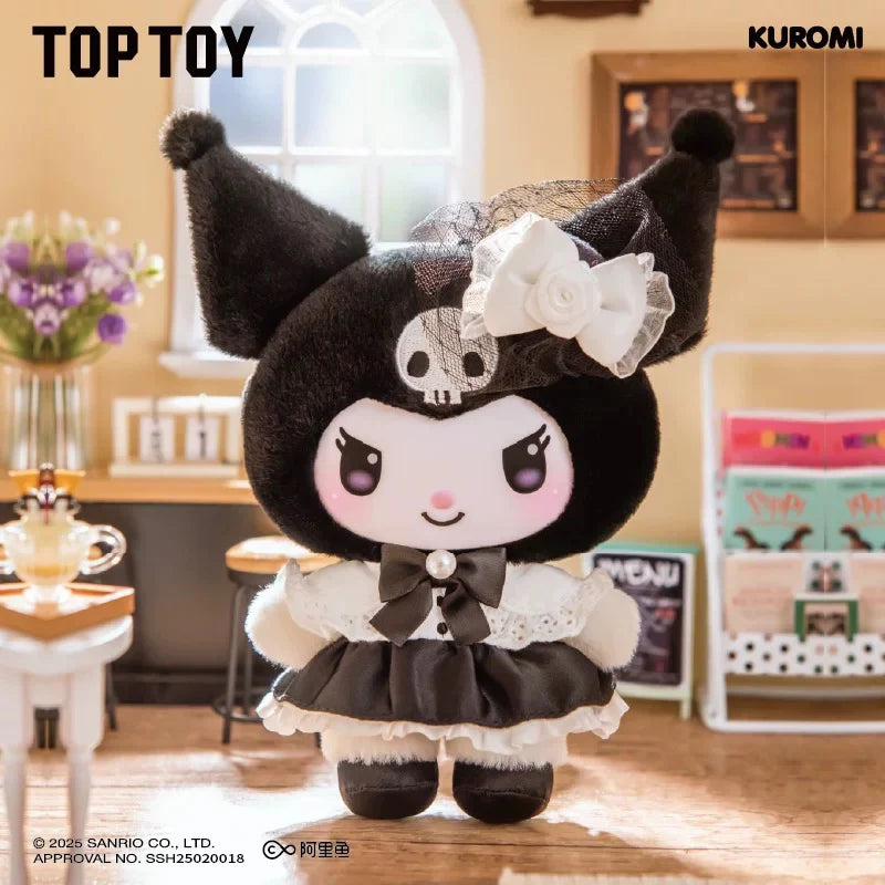 Sanrio Sister's Outfit Tea Day Blindbox My Melody Kuromi My Sweet Piano Plush Keychains by Toptoy
