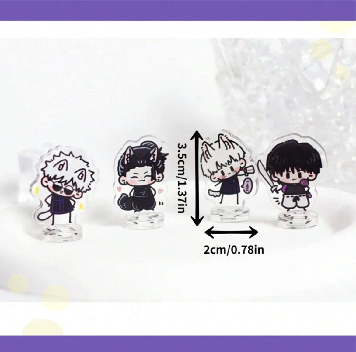 Jujutsu Kaisen Silly Mini Acrylic Ha Ha Stands