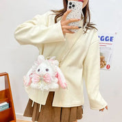 Bunny Plush Purse Black