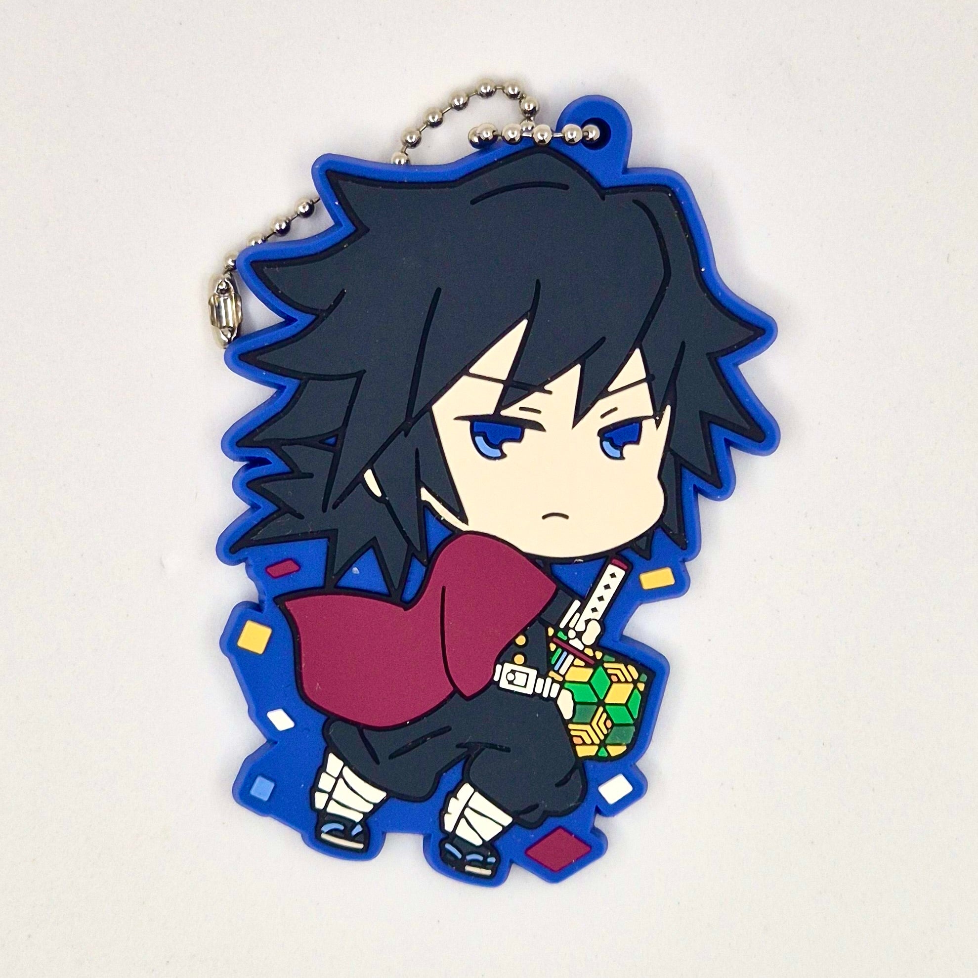 Demon Slayer Official Tomioka Giyu Rubber Keychain