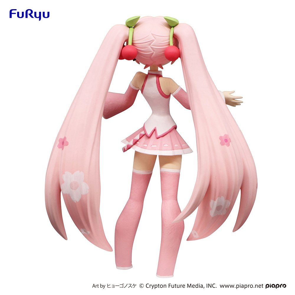 Vocaloid Cartoony Sakura Miku figure (RARE)