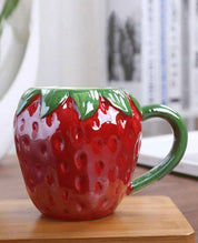 Strawberry Kawaii Ceramic Mug