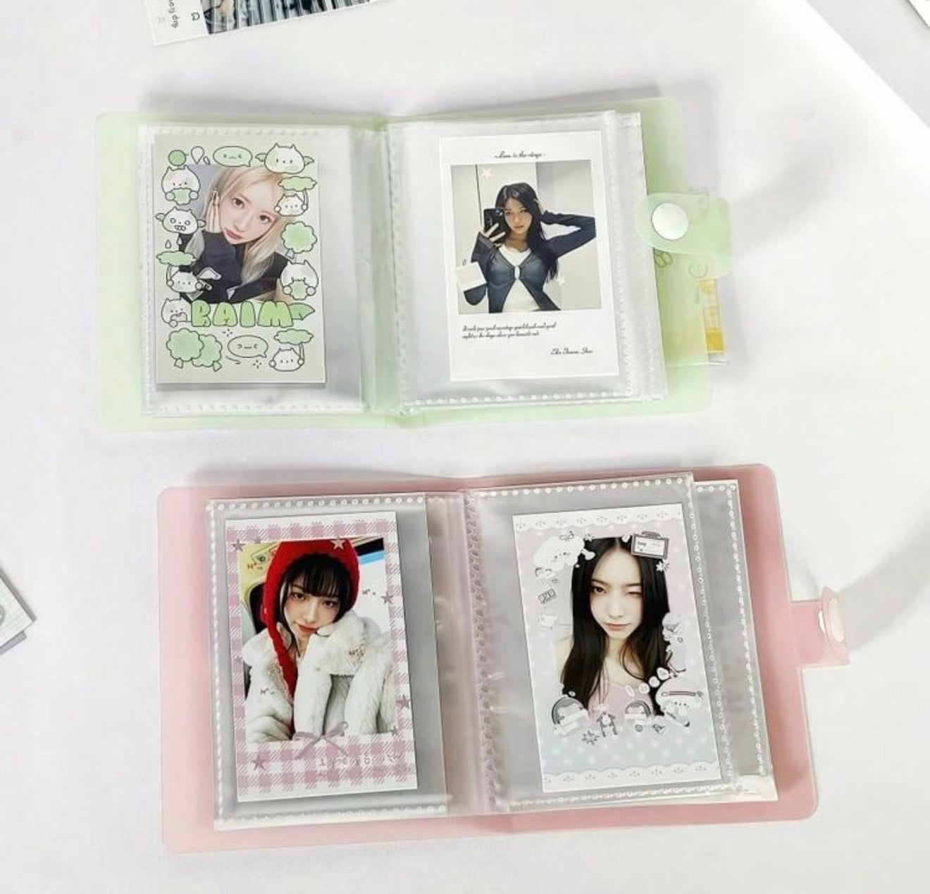 Aesthetic Pastel Photocard Album fits 60 cards