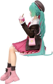 Furyu Hatsune Miku Noodle Stopper PVC Statue Autumn Date Pink Colour Various 14 cm